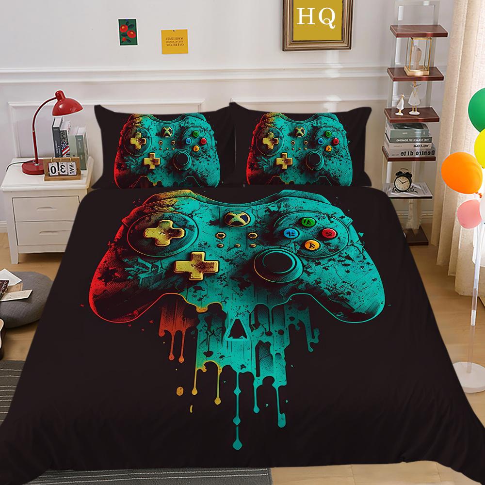 3D Game Console Printing Comforter Cover Set Twin Size Bed Set Cover Children High Quality Luxury Bed Set