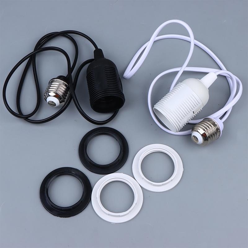 E27 Lamp Holder with 110-240V Extension Cord Waterproof Base for Exterior Courtyard Holiday Setup 1M