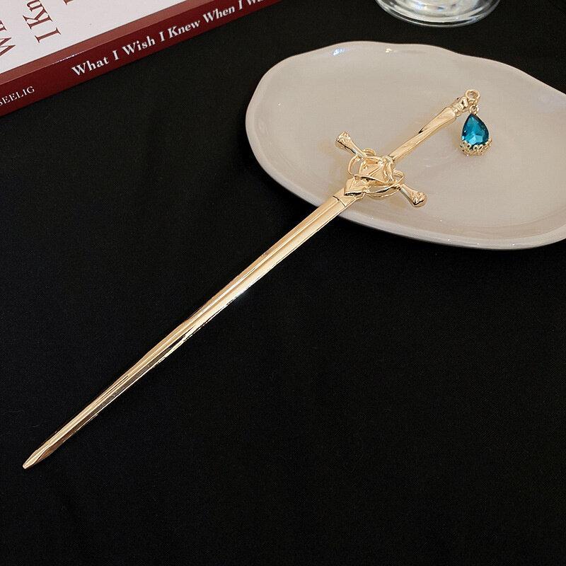 Haarstäbchen, Vintage-Stil, für Frauen und Mädchen, DIY, einfacher chinesischer Stil, Frisur-Design, Pferdeschwanz-Halter, Haarschmuck, Schmuck