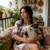 Goat Screaming Sofa Cushion Pillowcase Sofa Living Room Decoration Imitation Embroidery Short Plush Pet Themed Home Decoration