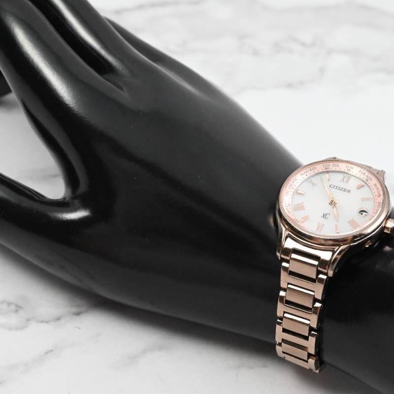Used [ECO-DRIVE] Good Condition Working Item CITIZEN Citizen xC Ladies Watch Radio Solar Date Sapphire Glass