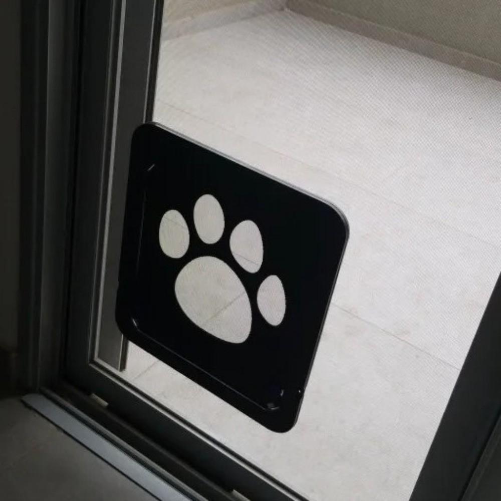 Plastic Magnetic Screen Door Automatic Lock Dog Flap Door Self-Closing Pet Door House Accessories