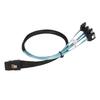     to 4   Cable 7Pin 12Gbps Tinplated Copper Gold Plated Contactor SFF 8087 to 4  Cable for Desktop Chassis