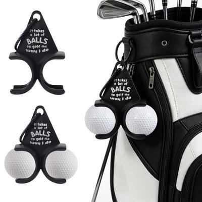 3 Peças Suporte Triangular para Bolas de Golfe com Clipe Suporta 2 Bolas de Golfe Plástico Organizador Porta-Bolas de Golfe Clipe para Pendurar Acessórios de Golfe Presente Engraçado para