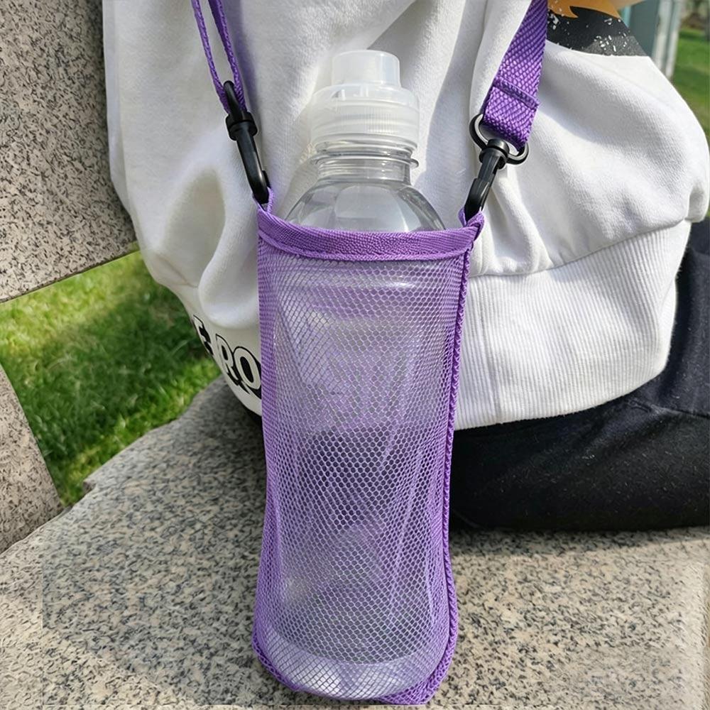 With Strap Single Shoulder Water Cup Bag Unisex Sport Water Bottle Cover Water Cup Hanging Bag