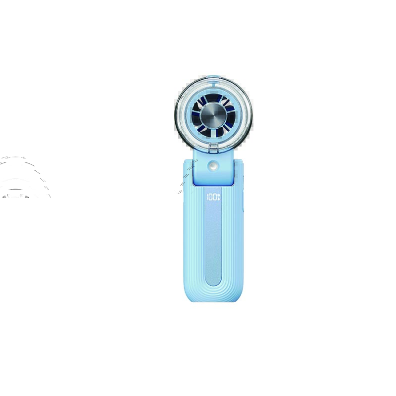 Portable Handheld Misting Fan Ice Cooling Fan Semiconductor Compressed Air Humidifier USB Folding Fan 3600mAh Summer Gift