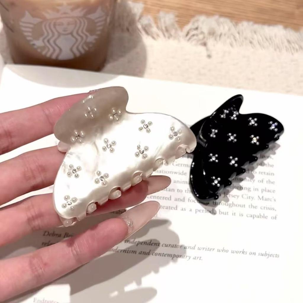 6.5m Long Diamond Setting Claw Hair Clips for Girls and Women Tie Up Hair Accessories Korean Hair Accessory