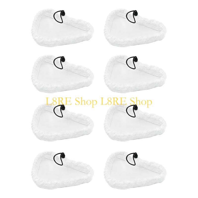 L8RE 3/6/8Pcs Microfiber Steam Mops Replacement Triangles Mops Pads Fit for H20 S302