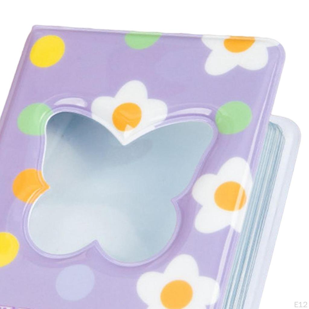 3 inch Card Holder Mini Album for Photos and Cards with 40 Pockets Travel Events