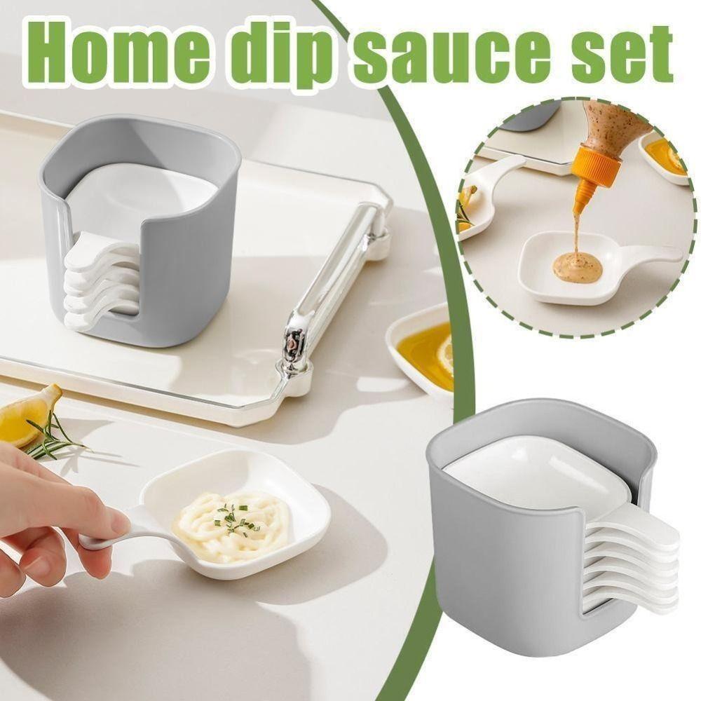 Plastic Dipping Dish Mini Size Seasoning Dish Creative Condiment Dishes Bar Kitchen