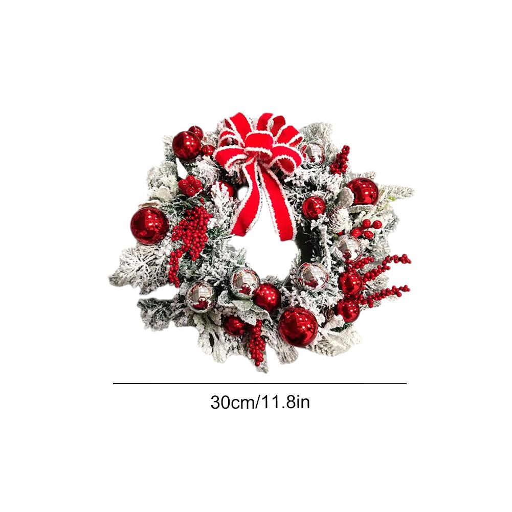 Christmas Vine Cane Wreath Multifunctional Holiday Art Wreath Artificial Decorative Festival Theme for Door Window Fireplace
