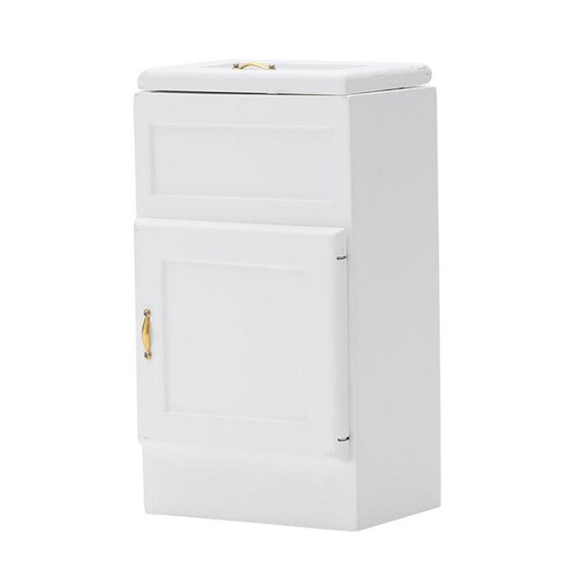 19 Styles 1/12 Dollhouse Miniature Kitchen White Wooden Fridge Refrigerator Freezer For Dolls Bedroom Living Room Accs Kids Toy