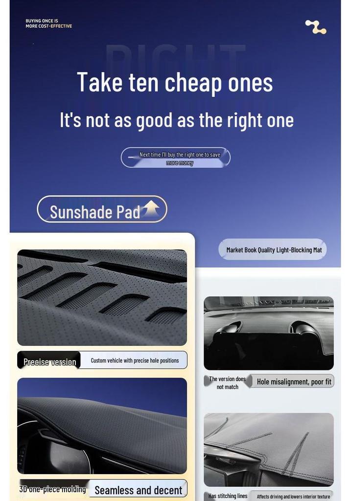 Wuling Bingo PRO Dashboard Sun Shade Pad for Car Interior