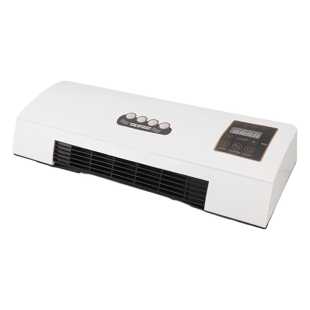 Wall Mounted Air Conditioning Hot Fan 10m Remote Control 1800W   Air Conditioner Heater for Bedroom