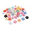 50 Pieces Acrylic Resin Rhinestone Clear Colorful Buttons Sewing Supplies