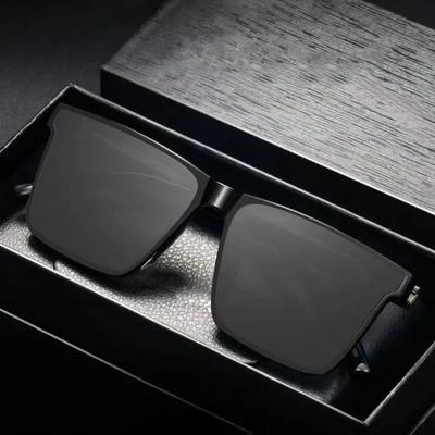 Retro Vintage Vierkant Frame Zonnebril Dames Merk Designer Zwart Cool Heren Zonnebrillen UV400 Bescherming Oogglazen