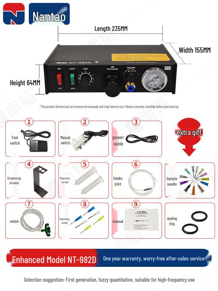 Nan Tao 982 Automatic Pneumatic AB Glue and Silicone Dispensing Machine
