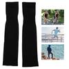 Summer Elastic Sunscreen Sports Cycling Cool Sleeves Outdoor Washable Arm SleevesBlack