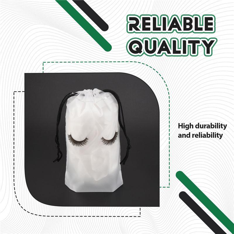 SHGO-100Pcs Lash Bags For Clients Lash Goodie Bags For Clients Lash Aftercare Bags Eyelash Extensions Makeup Bags