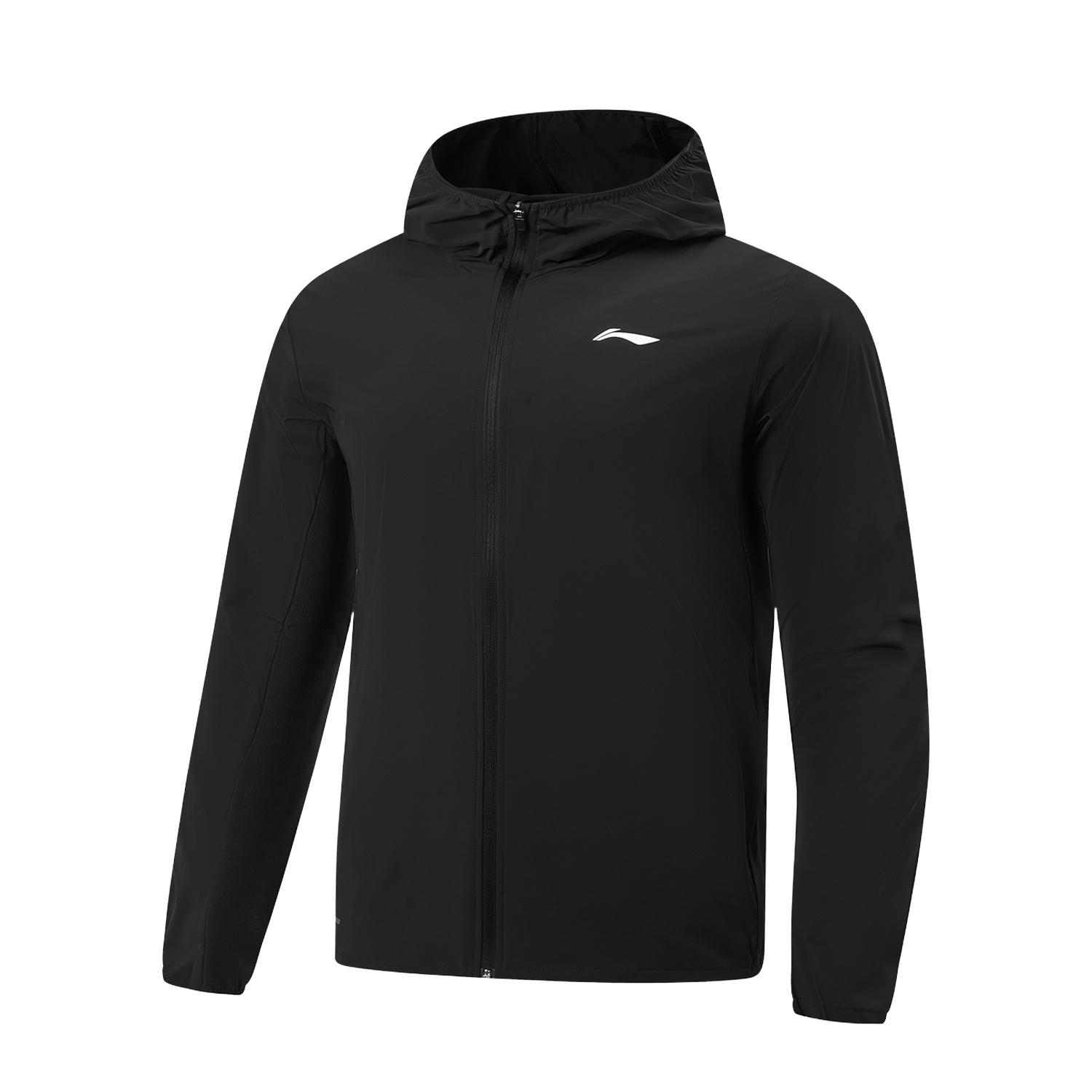 Li-Ning Fitness Series UV Resistant Quick Dry Cool Hooded Sun Protection Jacket Men Jackets AFDWC49-1 M