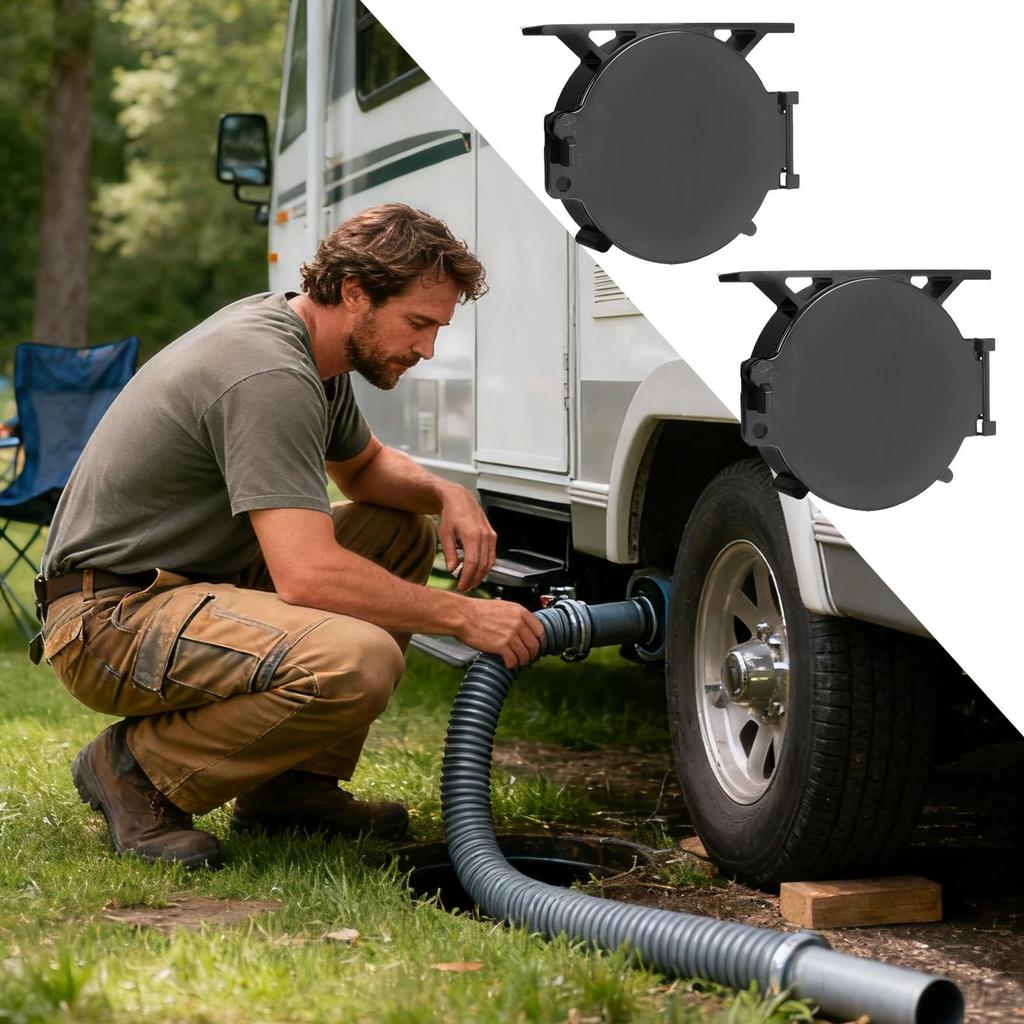 RV Roof Vent Cover Replacement with Lock - Leakproof RV Drain Cover for Traveling Road Trips Camping Trailer, Easy Installation