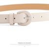 Color Vintage Trouser Dress Belts Horseshoe Buckle Waistband Decorative Waist Strap Leather Belt