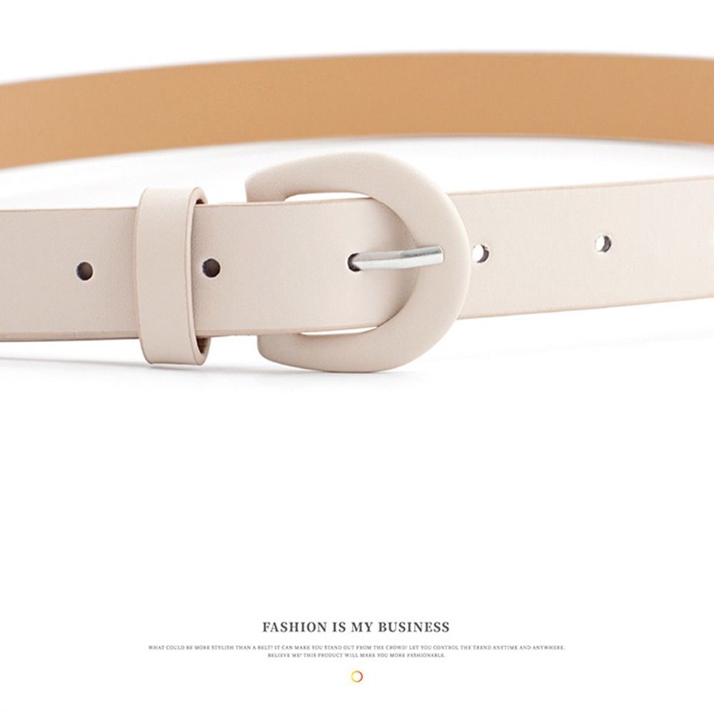 Color Vintage Trouser Dress Belts Horseshoe Buckle Waistband Decorative Waist Strap Leather Belt