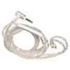 Kopfhörer-Upgrade-Kabel 8-adrig versilbert MMCX Ersatz-Kopfhörerkabel mit Mikrofon für SE846 SE535 SE215 SE315 SE425