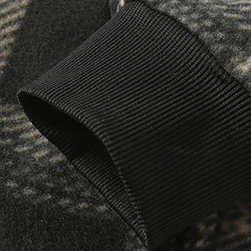 Pánská kostkovaná bunda s kapucí a fleecovou podšívkou Jeanswest