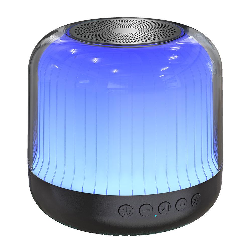 Portable Bluetooth Speaker with Colorful Lights and Card Slot