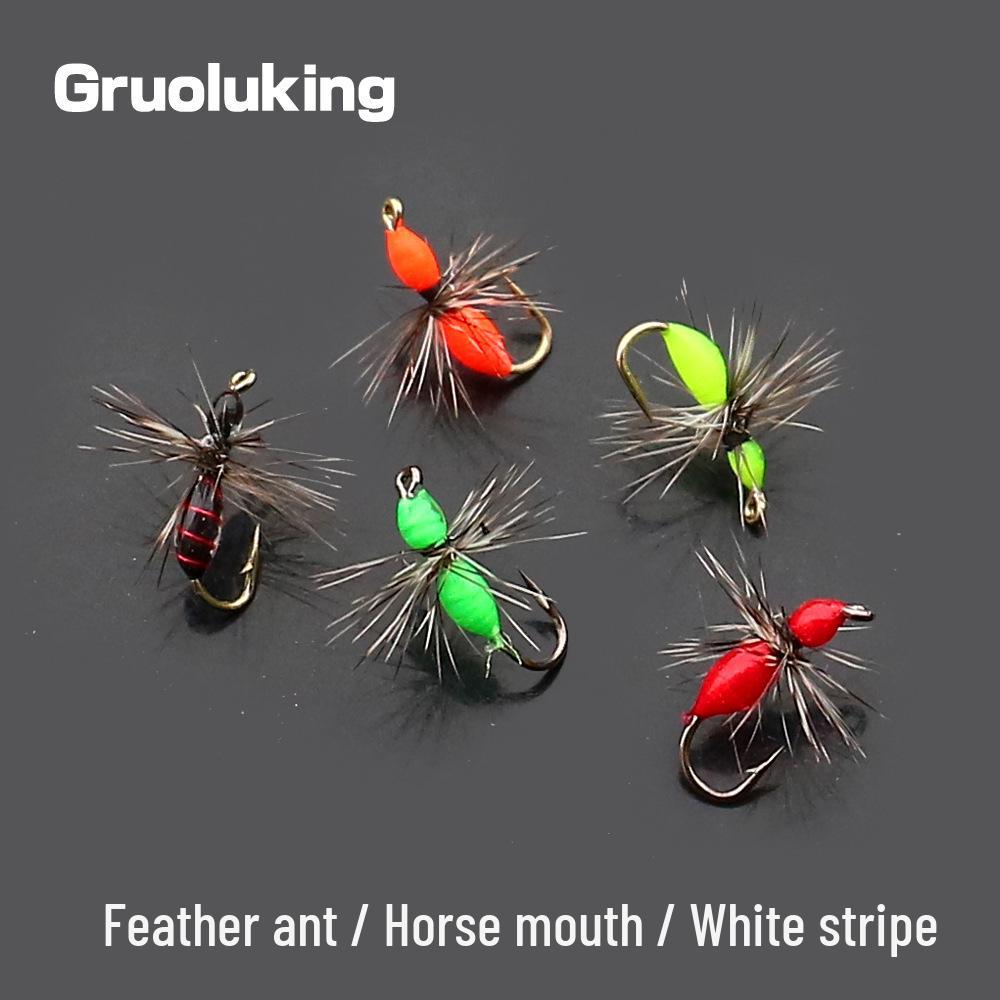 Micro Fishing Fly Hook Set - Bionic Insect Lures for Minnow and Creek Fish