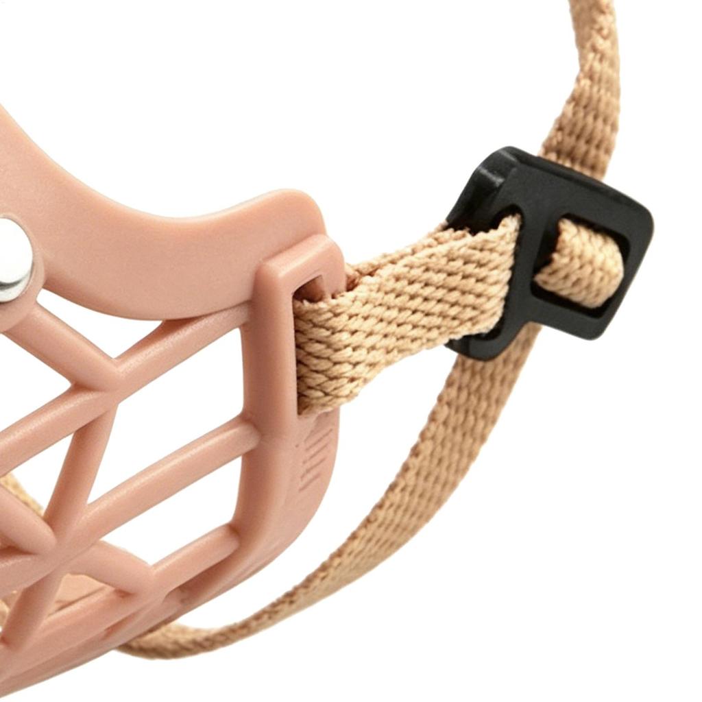 Pets Dog Muzzle Breathable Basket Muzzle Adjustable Straps Large Dogs Stop Biting Barking Chewing And Licking Pet Supplies