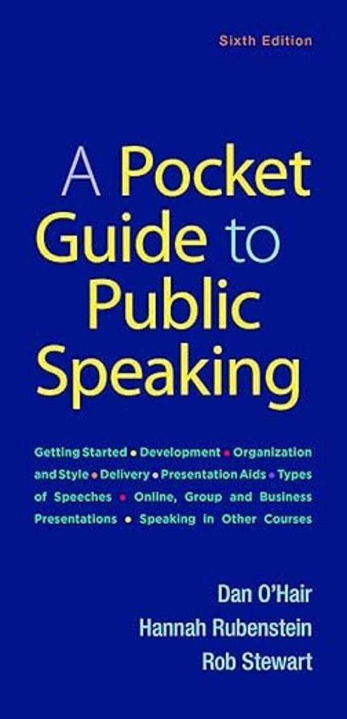 Pocket Guide to Public Speaking Spiral Bound y664 IND47