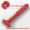 1PC Car 2-in-1 Hammer Long Handle Solid Multifunctional Emergency Hammer Escape Hammer Window Breaker Life Hammer