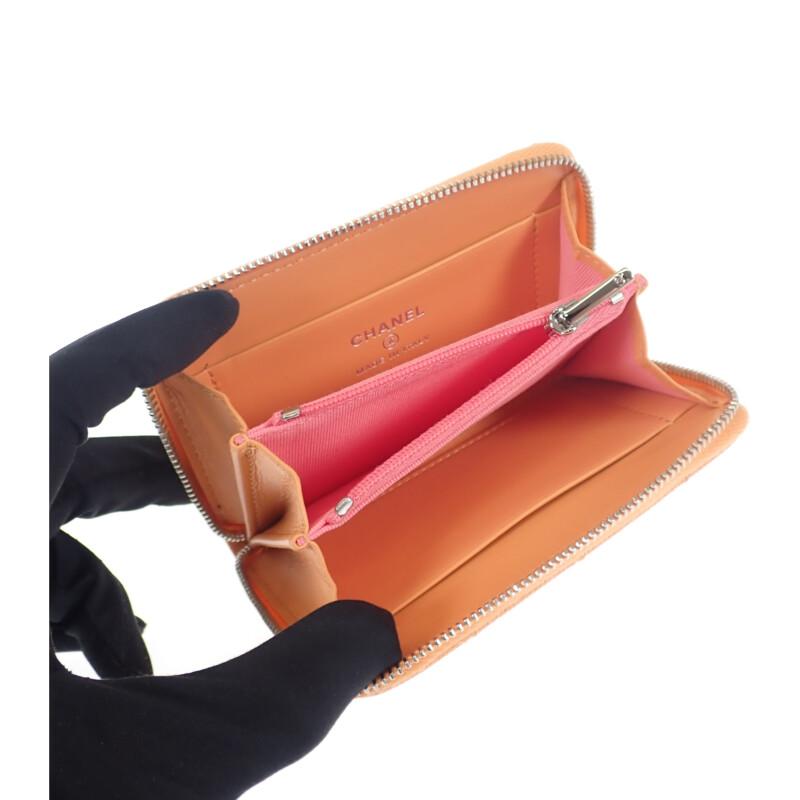 CHANEL  AP3716_B14928_NS838 Coin case Orange Women