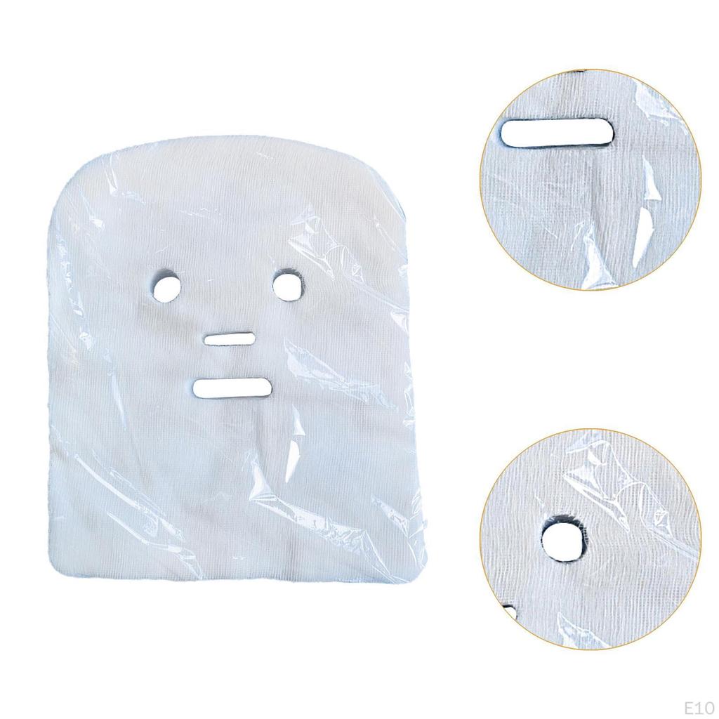 100 Pieces Gauze Face Mask Pads Paper Sheet Soft Breathable with Mesh Cotton Facial