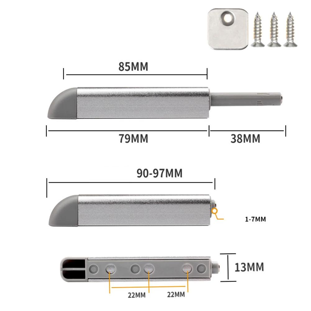 

Защелки для шкафов Амортизатор Дверной стопор Сплав Push To Open Отпирание касанием Дверной защелки Устройство отскока Мебельная фурнитура