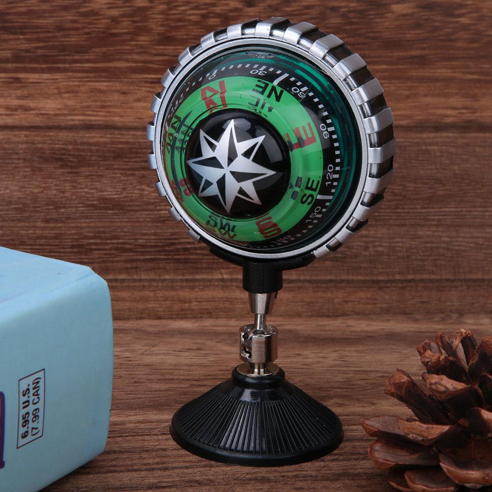Boussole de voiture portable en plastique, boule de guidage, décoration de véhicule extérieur, outils de navigation