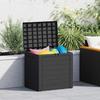 Garden Storage Box Anthracite Grey 58.5 X 46 X 55 Cm Polypropylene