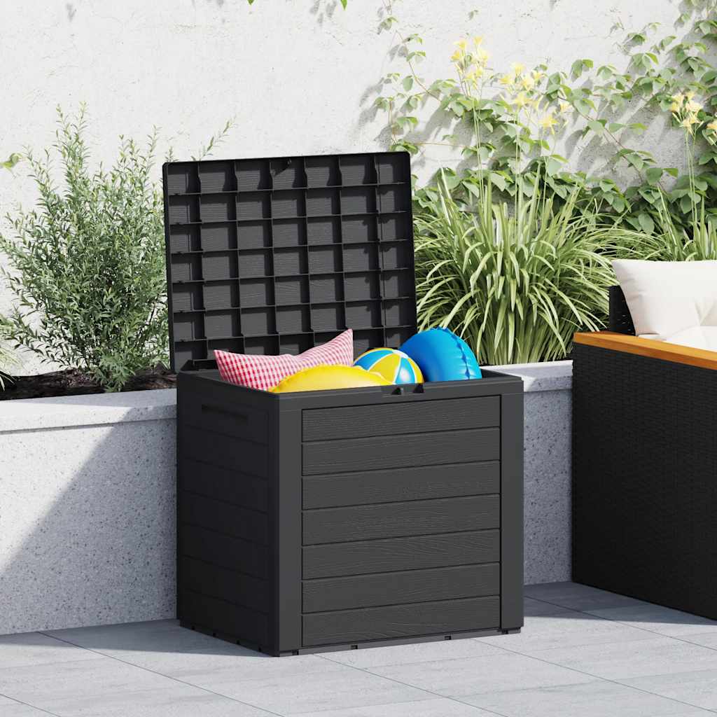 Garden Storage Box Anthracite Grey 58.5 X 46 X 55 Cm Polypropylene