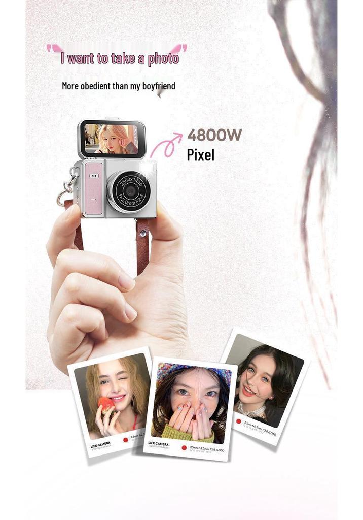 Retro Mini CCD Flip Screen Camera - S162 Macaron High