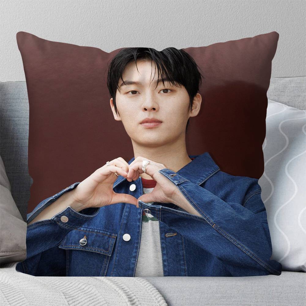Korean Celebrity CChoi Hyun Wook Pillow Case Fashion Square Pillowcase Bedroom Sofa Room Ins Decoration Leisure