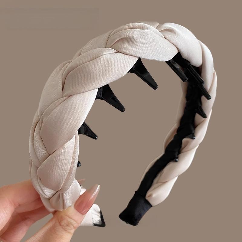 Vysoká vlnitá spona do vlasů Ultra-wide pro ženy Nový styl, Vysoce kvalitní a elegantní Nadýchaná čelenka na mytí vlasů Pokrývka hlavy