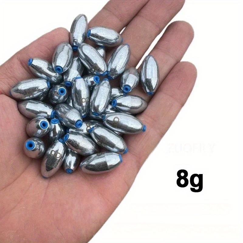 

10 шт./лот пластиковый сердечник сплав свинцовый кулон рыболовные грузила 4 г/6 г/8 г/10 г/12 г/15 г сплав полые оливковые рыболовные грузила рыболовные принадлежности 10pcs 8g серебряный