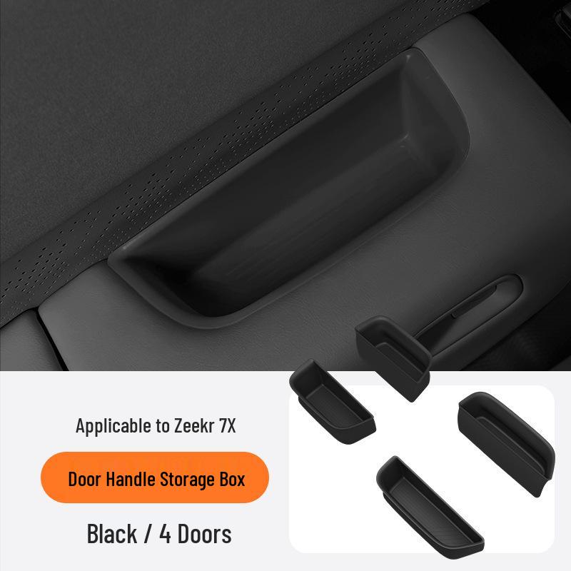 Caixas de Armazenamento Ocultas Compatíveis para 25 Modelos Zeekr 7X: Porta, Console Central, Debaixo do Assento, Apoio de Braço em Silicone