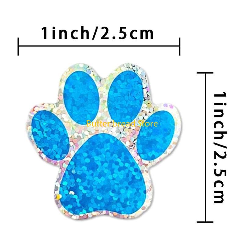 W89C 1000Pcs Glitter Dog Paw Sealing Stickers for Gift Bag Envelope  DIY Scrapbooking