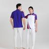Unisex Quick-Dry Badminton & Table Tennis Set: Breathable Lapel Short-Sleeve T-shirt, Sweat-Absorbent Sports Uniform for Men & Women