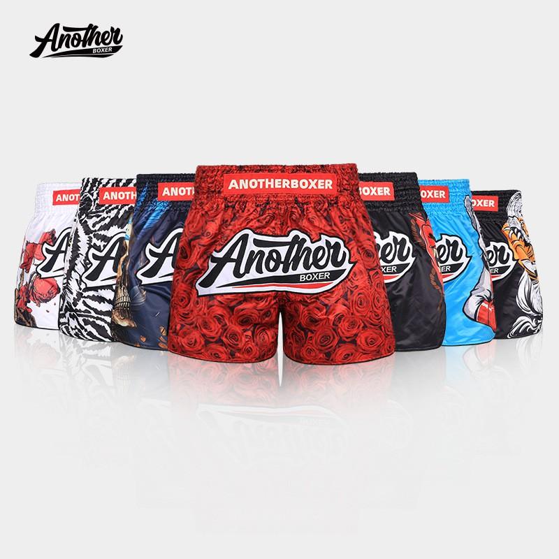 Men Women Boxing Shorts Muay Thai Training Fight MMA Kickboxing Gym Workout