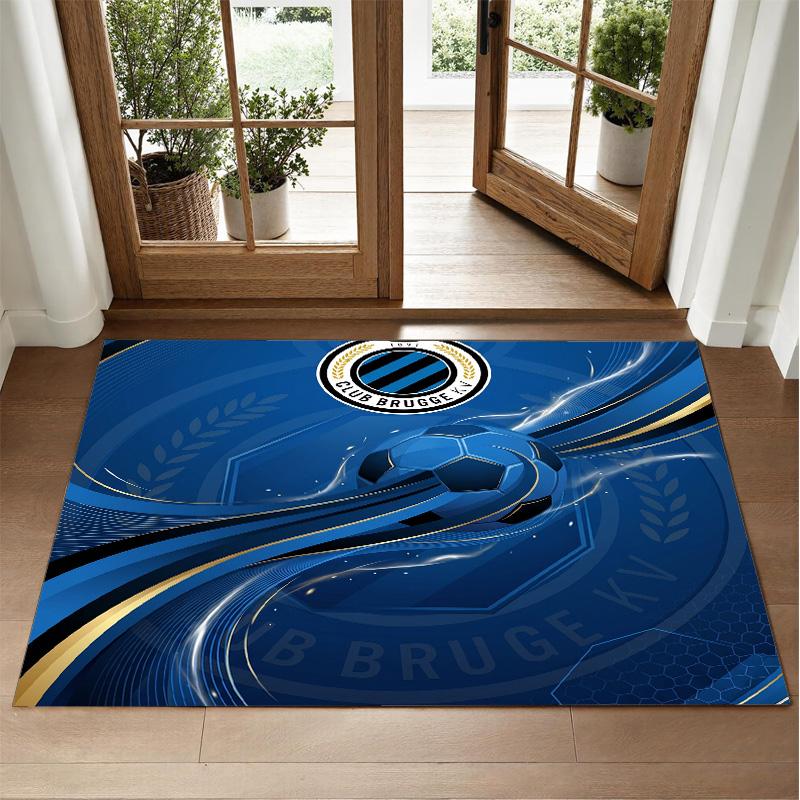 Club Brügge FC Design Kristall-Samt-Teppich Weiche Dekorationsmatte für Schlafzimmer Eingang
