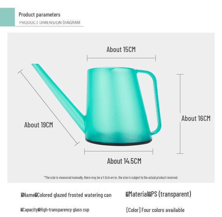 Fierbător pentru grădinărit, transparent, cu gură lungă de 1,8 l